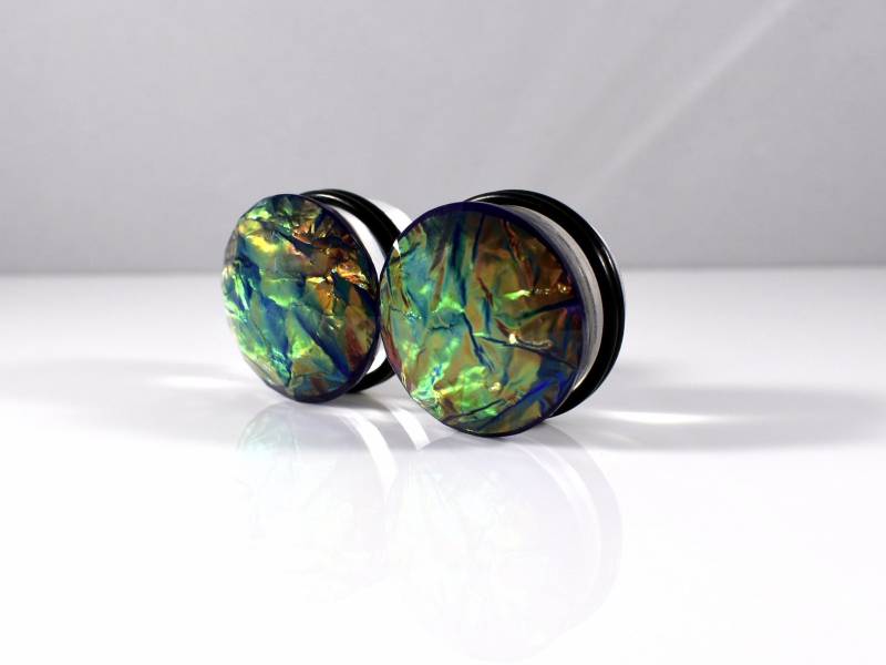 Plugs - Lila Folie Galaxy 3/4 In, 7/8 In von TinyLittleFunBits