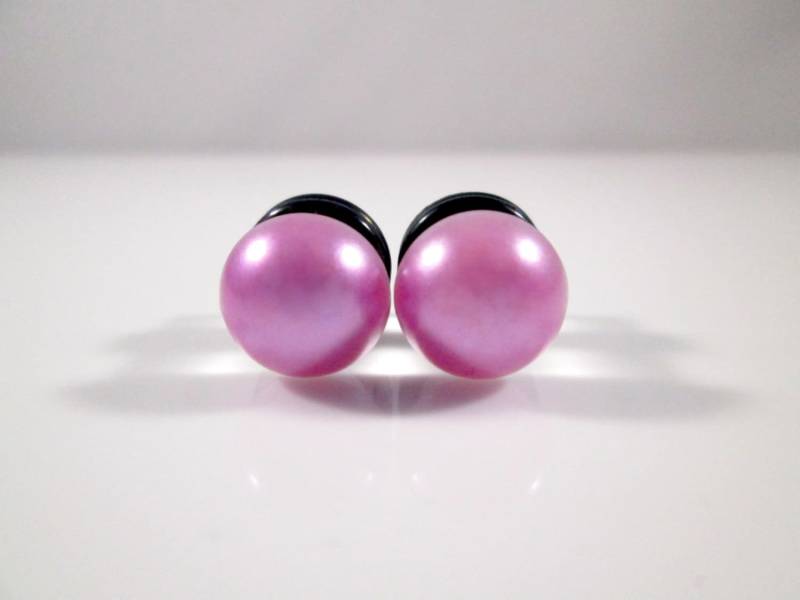 Plugs - Rosa Lila Perlen 2G, 0G Und 00G von TinyLittleFunBits