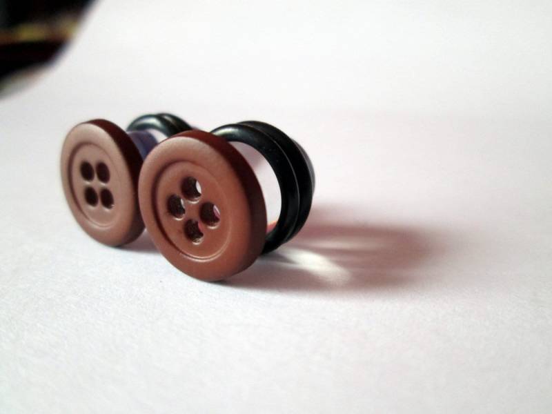 - Plugs Schokobrauner Knopf 0G, 00G, 7/16 Zoll Und 1/2 von TinyLittleFunBits