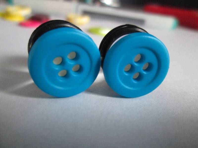 stecker - Blauer Knopf 00G, 7/16 Zoll Und 1/2 Zoll von TinyLittleFunBits