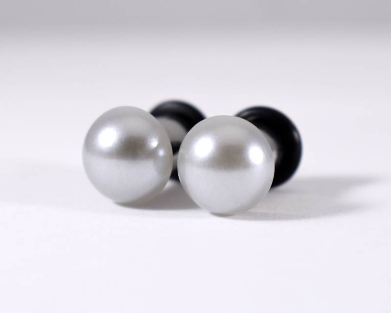 -stecker - Silber Perle 4G, 2G Und 0G -stecker - Silber Perle 4G, 2G Und 0G von TinyLittleFunBits