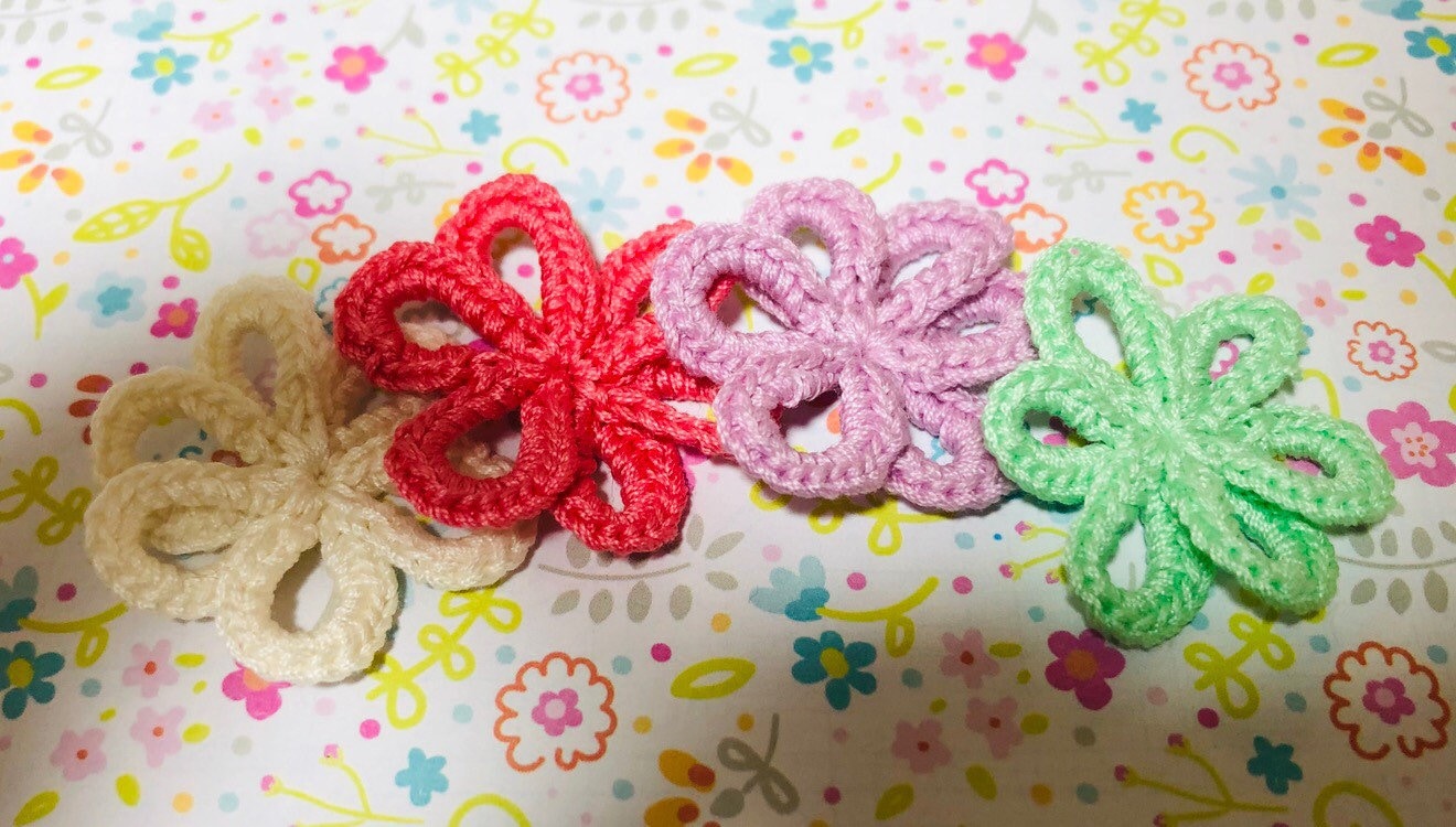 Gehäkelte Blumen Applikationen 20 Stk Häkelblumen Applikationen von TinyMimiMimi