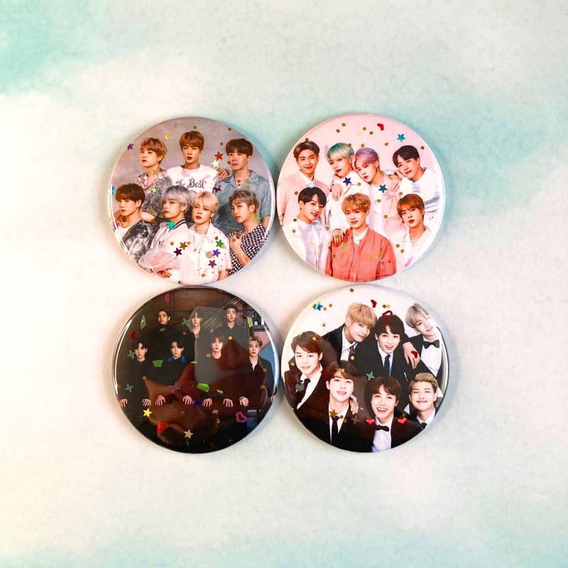 Bts Merch Kpop Pins - Bangtan Jungen Kpop Button Set 2, 25" 21. Geburtstagsgeschenk Positive Stray Kinder Pin Buttons von TinyPinkShoe