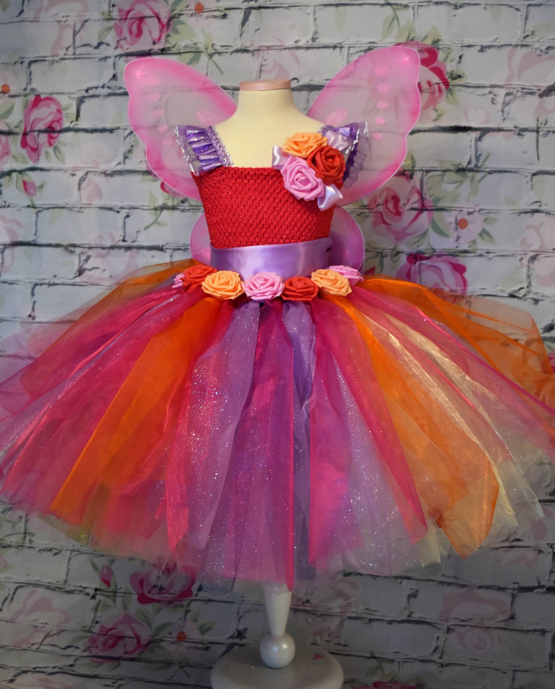 Rainbow Fairy Princess Tüllkleid Geburtstagskostüm Rainbow Fairy Princess Tüllkleid Geburtstagskostüm von TinyPrincessDesigns