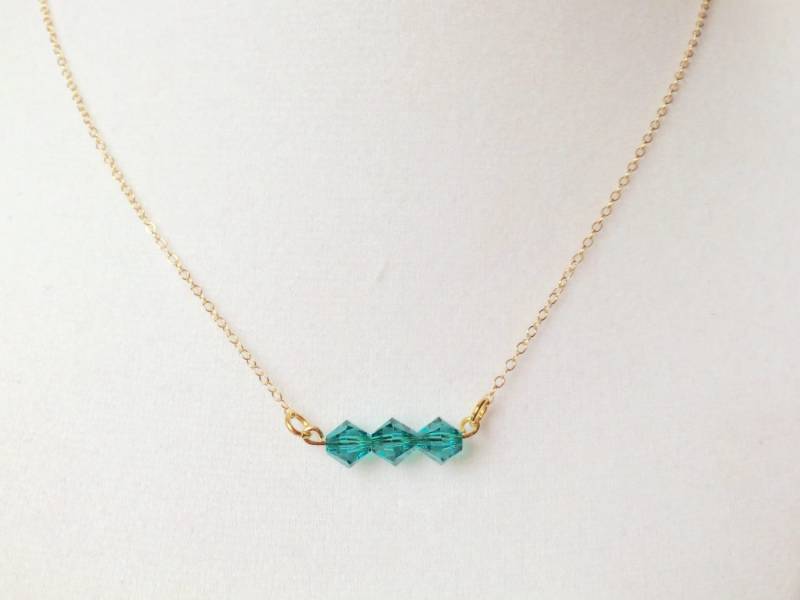 Blau-Grüne Halskette, Edelstein-stein Swarovski Grüne Blau Einfache Nugget Zierliche Halskette Blau-Grüne Halskette, Edelstein-stein Swarovski Grüne Blau Einfache Nugget Zierliche Halskette von TinyRosesJewelry