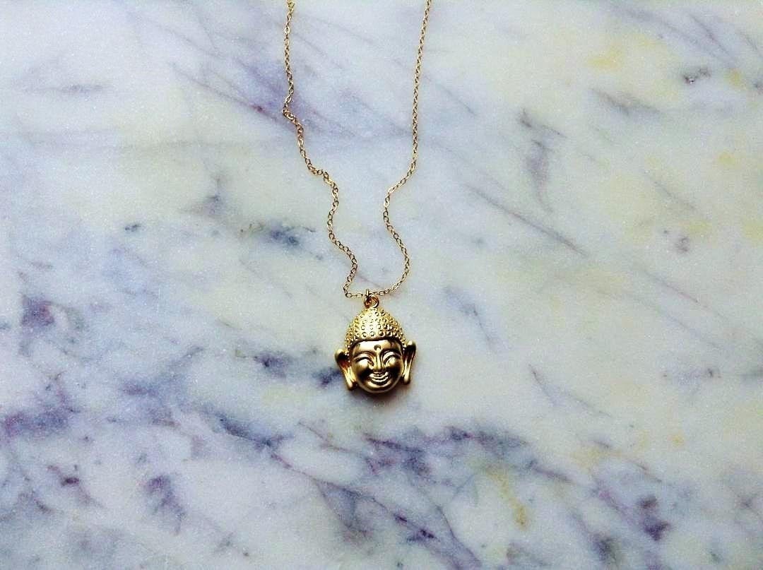 Buddha Halskette, Yoga Schmuck, Meditation Charme Jeden Tag Halskette von TinyRosesJewelry