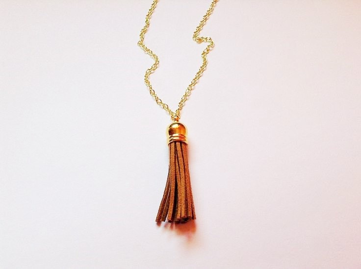 Kleine Quaste Halskette, Braun Schmuck, Bunten Braune Schichtung Anweisung Halskette Kleine Quaste Halskette, Braun Schmuck, Bunten Braune Schichtung Anweisung Halskette von TinyRosesJewelry