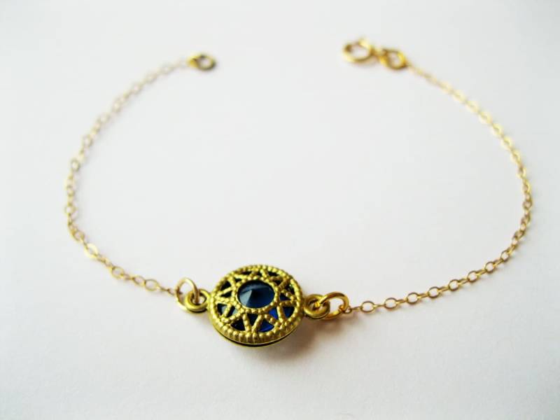 Kleinen Saphir Armband, Blau Runde, Königsblau Zierliche Goldarmband, Niedlichen Zierlichen Schmuck Kleinen Saphir Armband, Blau Runde, Königsblau Zierliche Goldarmband, Niedlichen Zierlichen Schmuck von TinyRosesJewelry