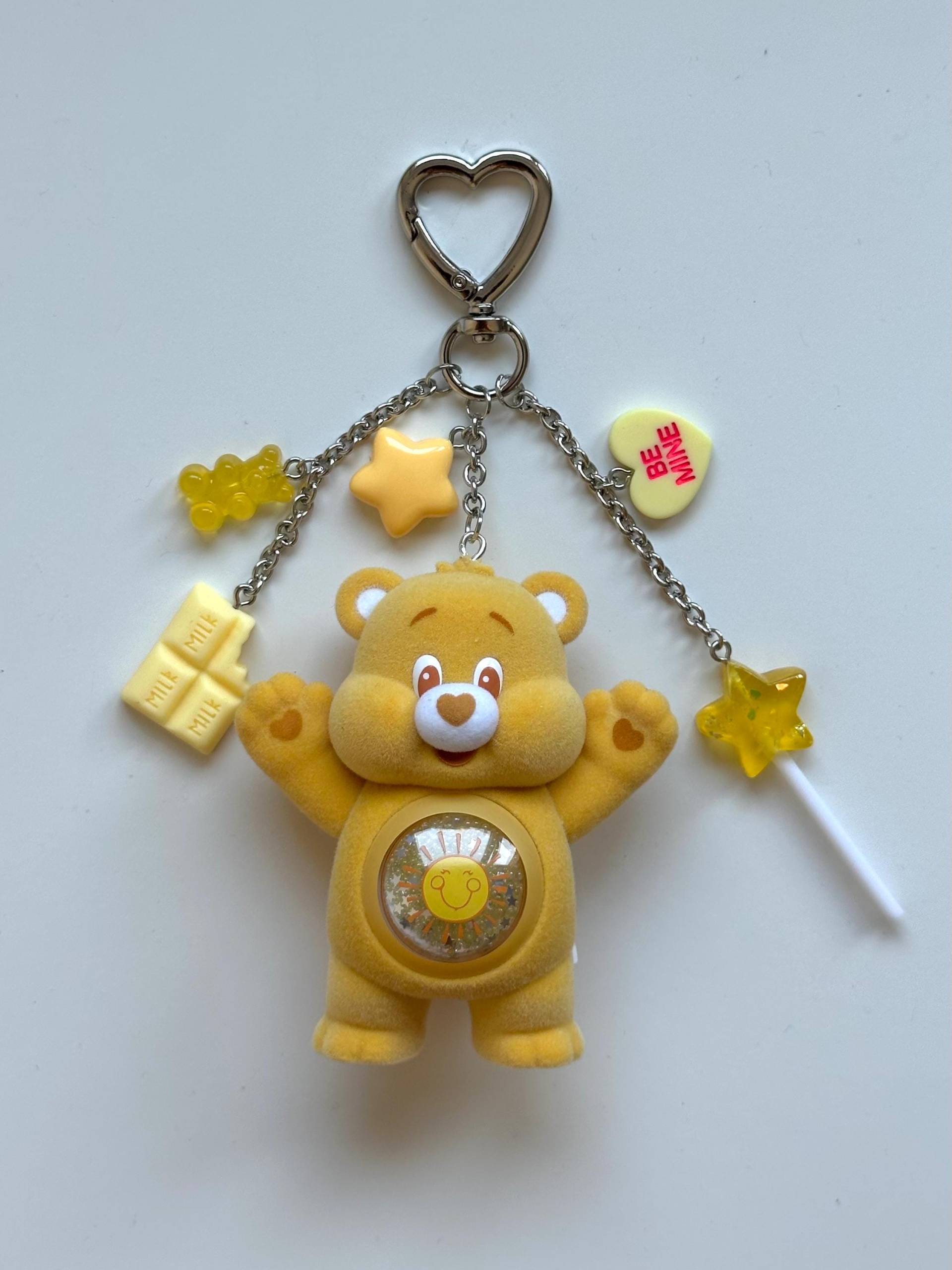 Care Bear Funshine Pop Mart Yellow | Charm Keychain von TinySoulsStudioShop