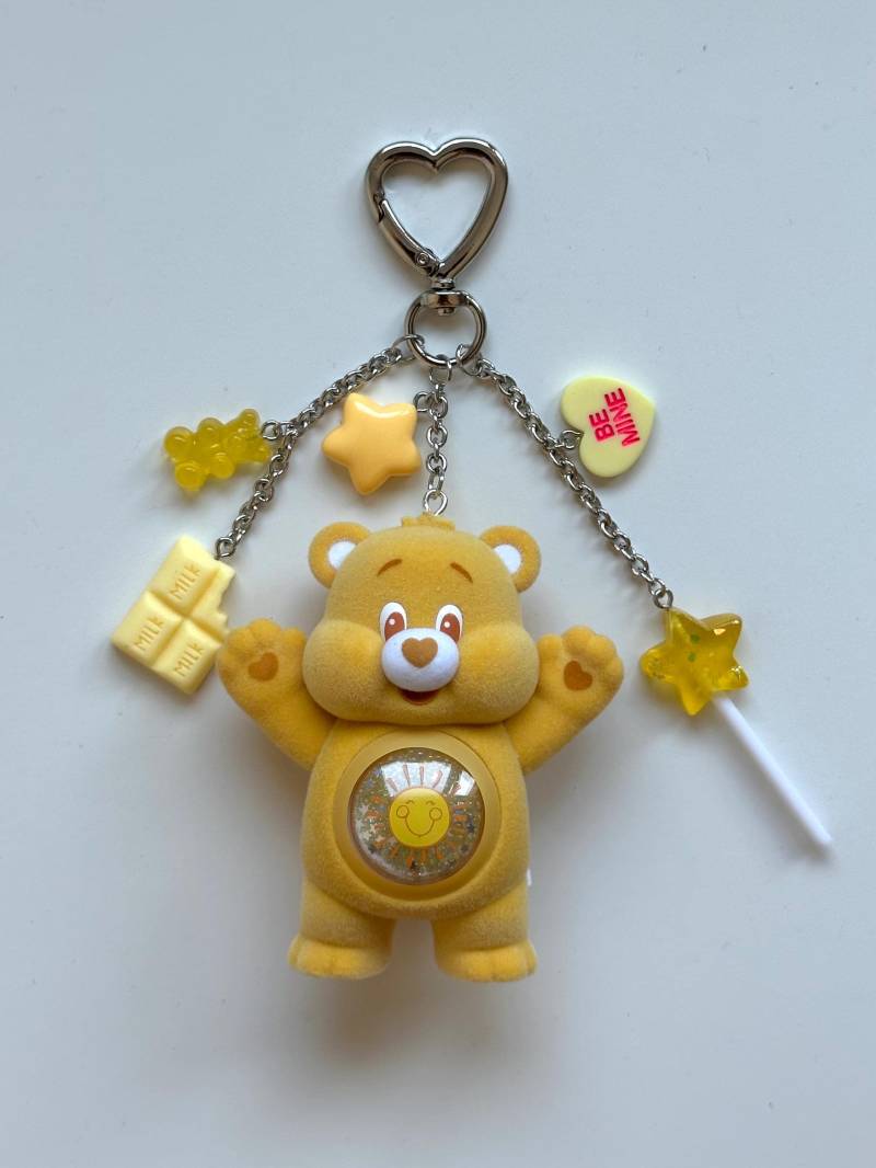 Care Bear Funshine Pop Mart Yellow | Charm Keychain von TinySoulsStudioShop
