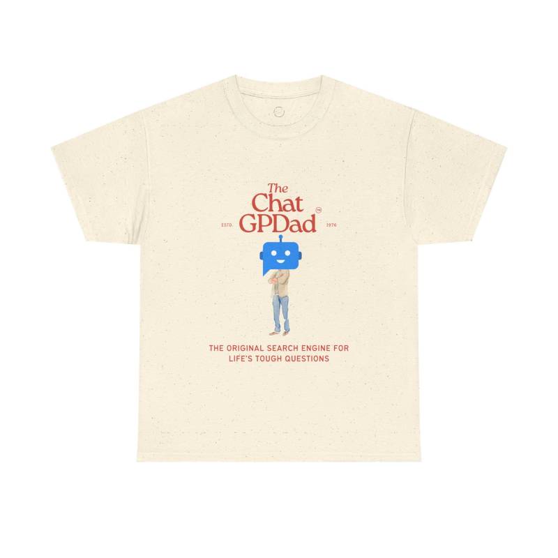 The Chat Gpdad T-Shirt Original Search Engine For Lifes Tough Questions | Funny Ai Shirt, Nerd T-Shirt, Dad Jokes, Tech Humor Gift von TinyStarsPublishing
