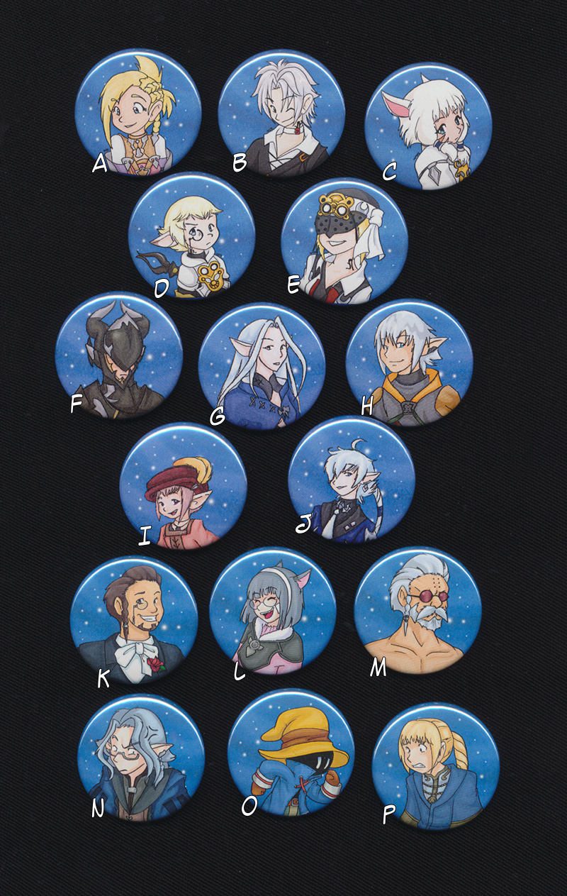 Ffxiv Portrait Buttons | Arr-Shb Ffxiv Portrait Buttons | Arr-Shb von TinyTRexStudios