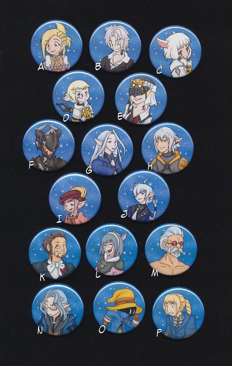 Ffxiv Portrait Buttons | Arr-Shb Ffxiv Portrait Buttons | Arr-Shb von TinyTRexStudios