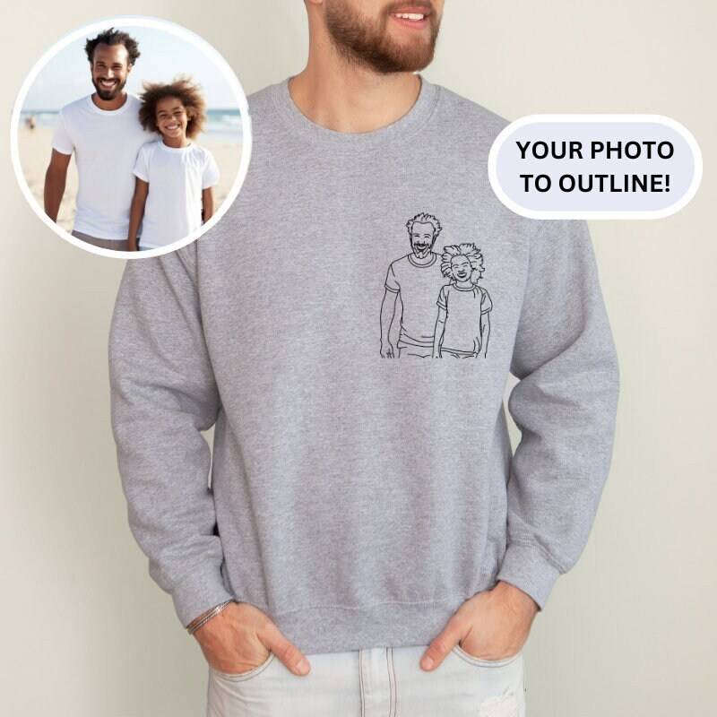 Benutzerdefinierte Familien-Porträt-Sweatshirt | Portrait Von Foto-Sweatshirt Personalisiertes Familiengeschenk Individuelle Geschenke Geschenk Zum von TinyTotsKids