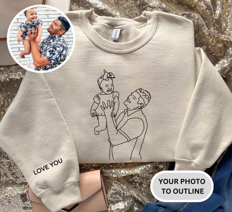 Benutzerdefinierte Familien-Porträt-Sweatshirt | Portrait Von Foto-Sweatshirt Personalisiertes Familiengeschenk Individuelle Geschenke Geschenk Zum von TinyTotsKids