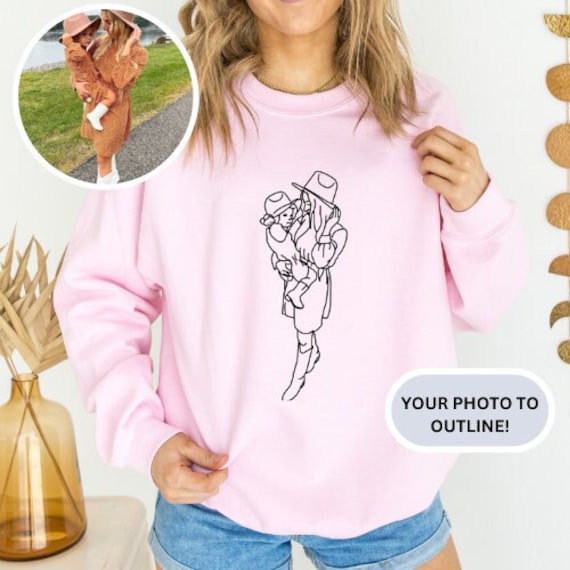 Benutzerdefinierte Familien-Porträt-Sweatshirt | Portrait Von Foto-Sweatshirt Personalisiertes Familiengeschenk Individuelle Geschenke Benutzerdefinierte Familien-Porträt-Sweatshirt | Portrait Von Foto-Sweatshirt Personalisiertes Familiengeschenk Individuelle Geschenke von TinyTotsKids