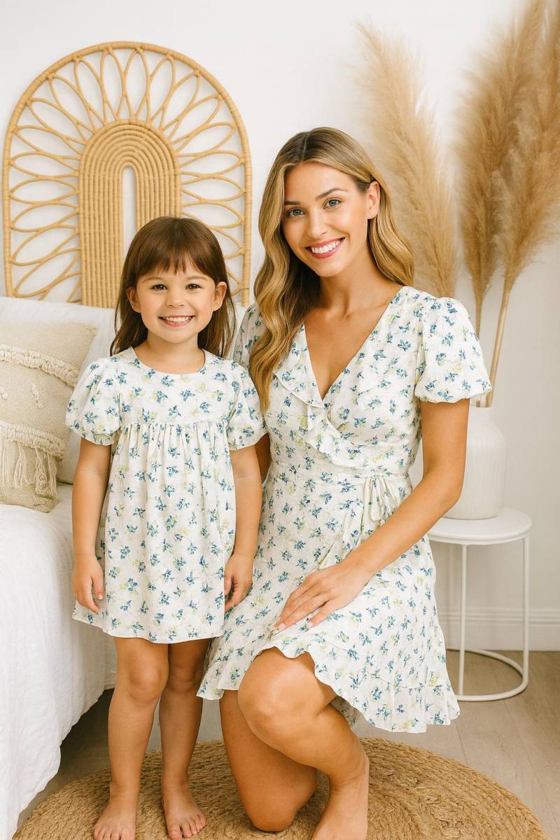 Blumen Mommy & Me Kleider | Mami Und Passende Outfits Mutter Tochter Kleid Muttertagsgeschenk von TinyTotsKids