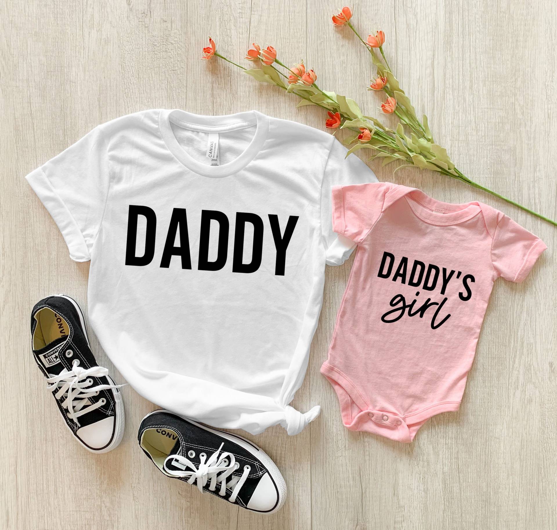 Daddy & Me Outfit | Papas Mädchen T-Shirt & Papa Passende Shirts Tochter Geschenk Zum Vatertag von TinyTotsKids