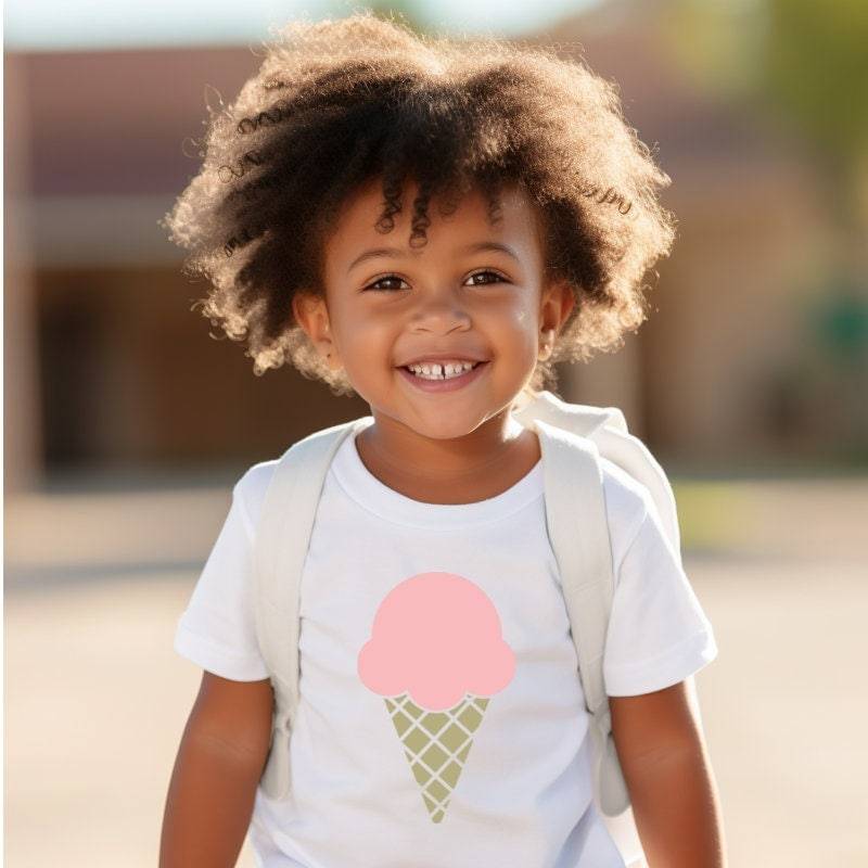 Eiscreme Kinder Shirt | Strand T-Shirt Boho Sommer Kleinkind Tees Geburtstagsgeschenk von TinyTotsKids