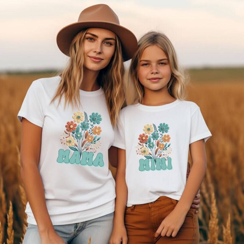 Mama Und Ich Outfit | Mommy & Me T-Shirt Sohn Mutter Tochter Shirts Mini Neue Mom Geschenk Muttertagsgeschenk von TinyTotsKids