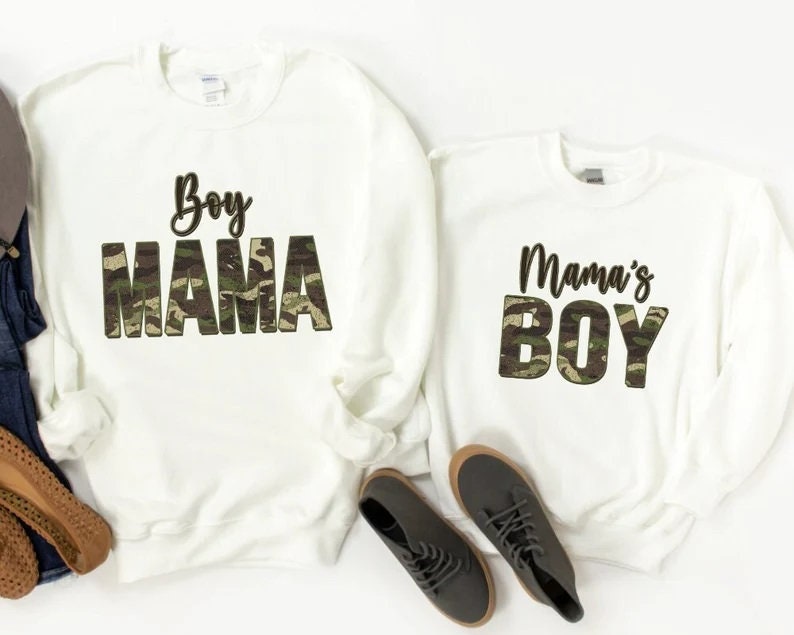 Mama Und Ich Outfit | Mutter Sohn Sweatshirt |Mommy & Me Passender Pullover Geschenk Muttertagsgeschenk von TinyTotsKids