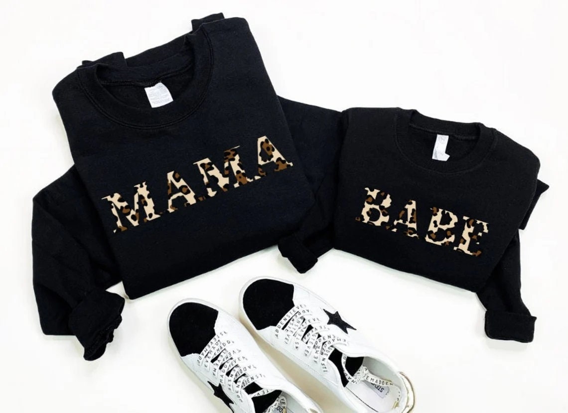 Mama Und Ich Outfit | Mutter Sohn Sweatshirt Mommy & Me Passender Pullover |Mama Geschenk Muttertagsgeschenk von TinyTotsKids