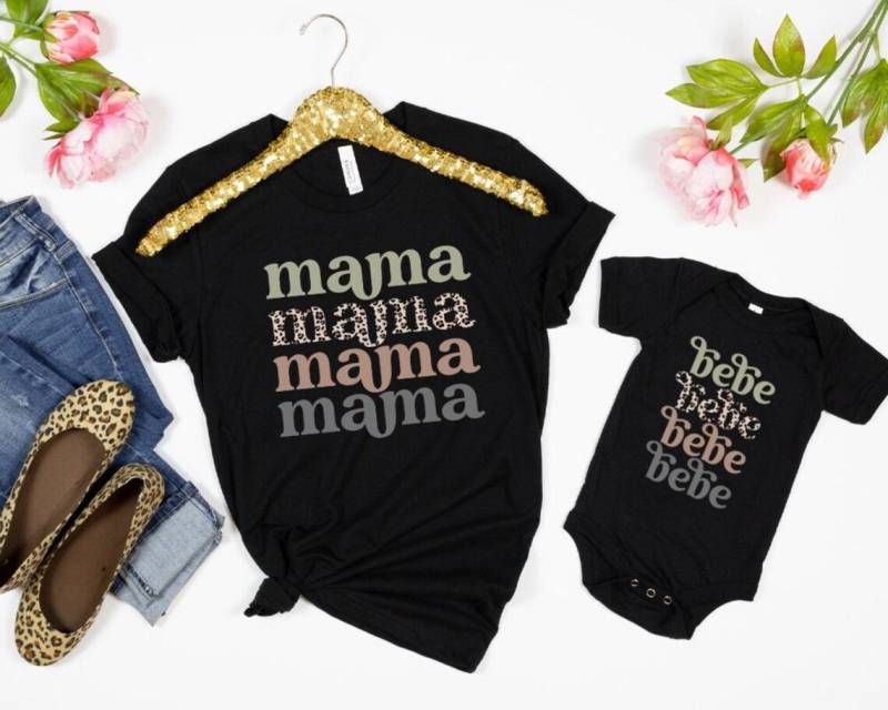 Mama Und Mini T-Shirt | Mommy & Me Outfit Passende T-Shirts Passendes Shirt Partnerlook Shirts Muttertag von TinyTotsKids