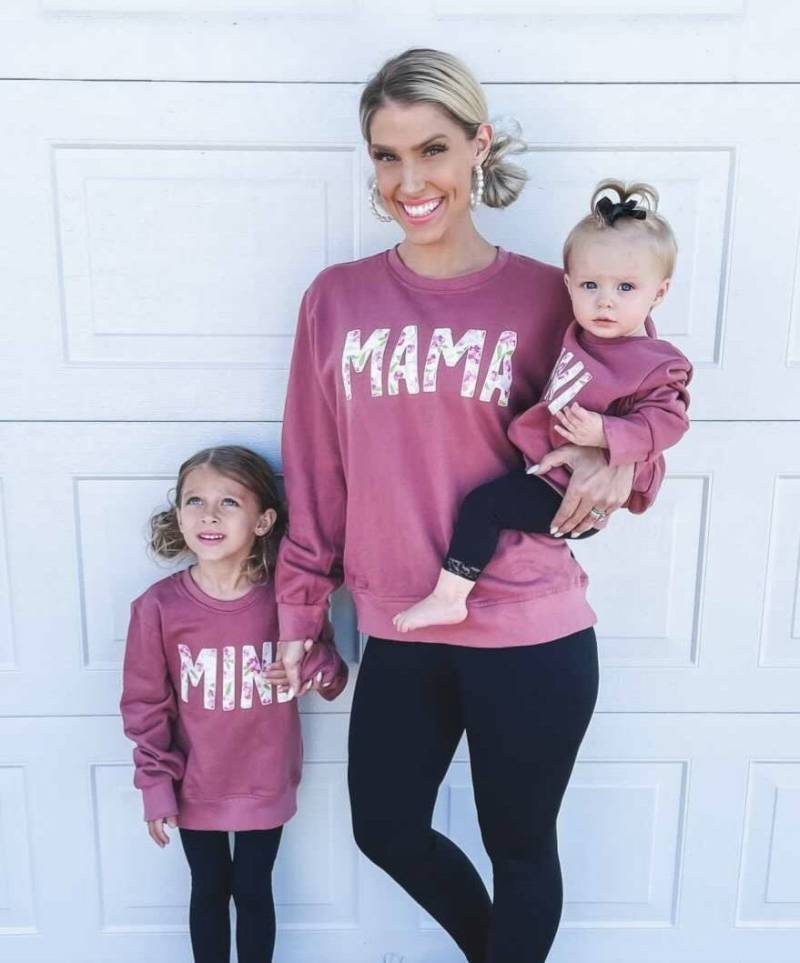 Mama & Mini Sweatshirt, Und Ich Outfit, Pullover Mauve, Mutter Tochter Passender Pullover, Sweatshirts, Geschenk von TinyTotsKids