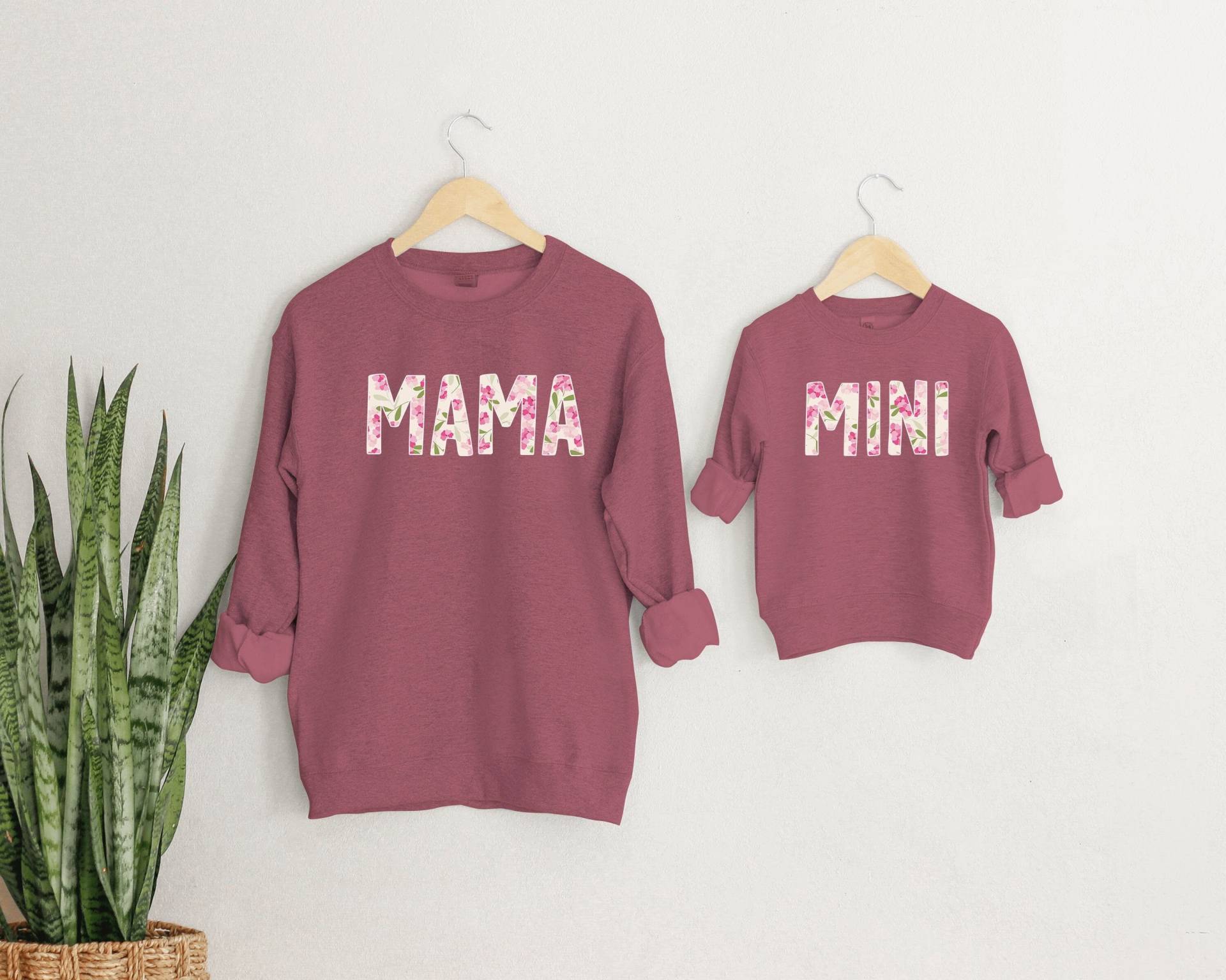 Mama & Mini Sweatshirt, Und Ich Outfit, Pullover Mauve, Tochter Passender Pullover, Sweatshirts, Geschenk von TinyTotsKids