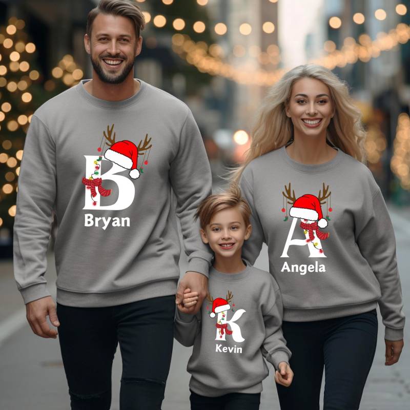 Passende Weihnachtsoutfits Für Die Familie | Familien-Weihnachts-Sweatshirts Mama & Ich Weihnachts-Sweatshirts Papa Xmas Sweatshirts von TinyTotsKids