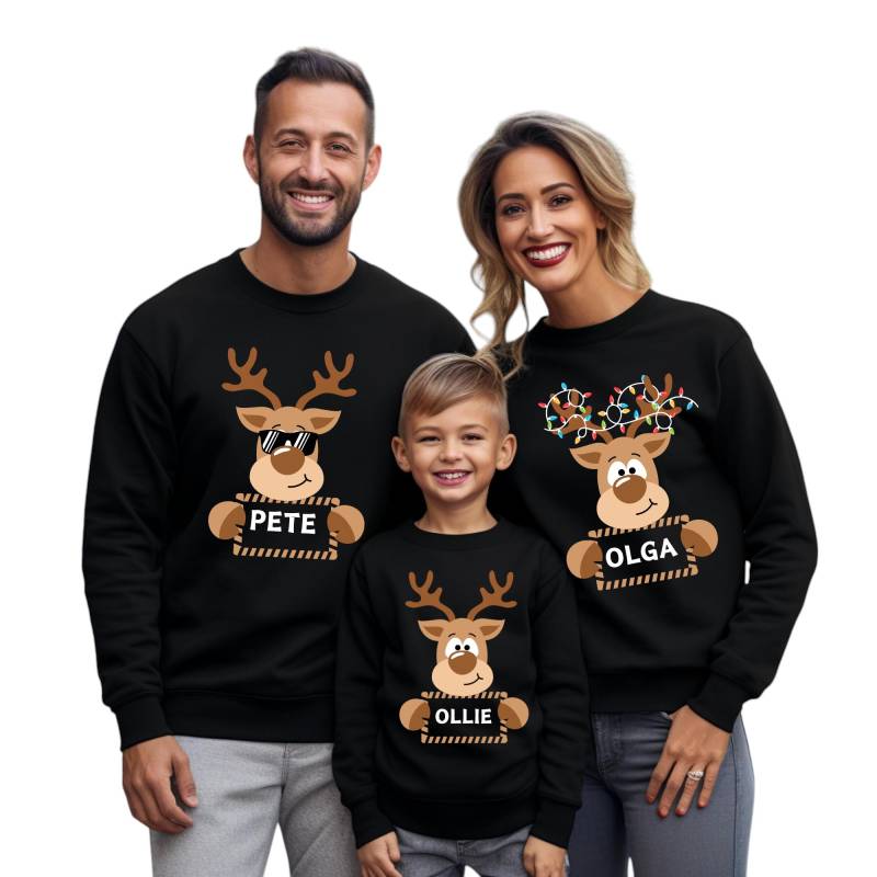 Passende Weihnachtsoutfits Für Die Familie | Familien-Weihnachts-Sweatshirts Mama & Ich Weihnachts-Sweatshirts Papa Xmas Sweatshirts von TinyTotsKids