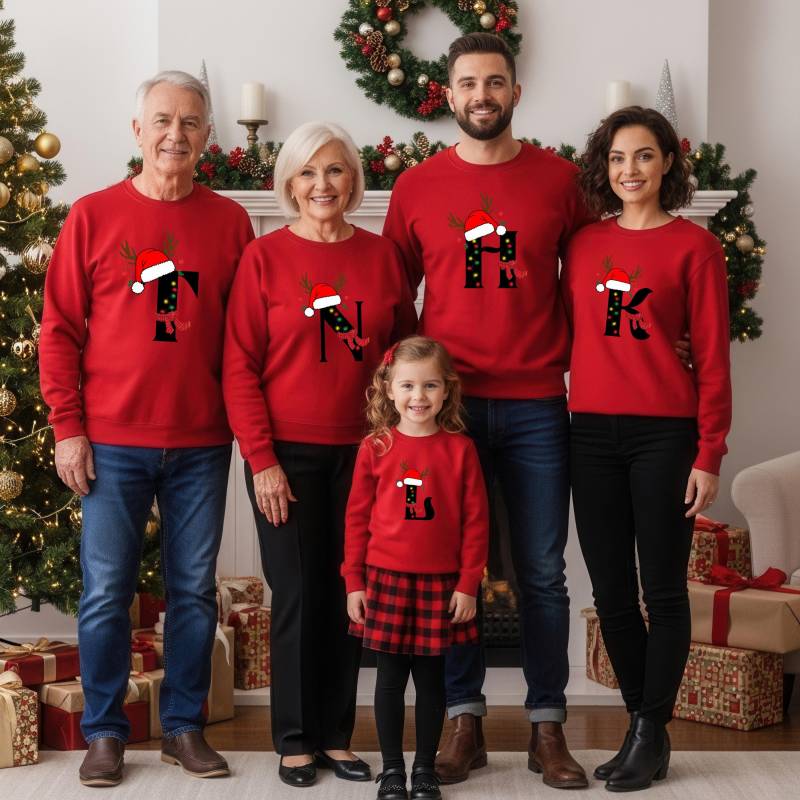 Passende Weihnachtsoutfits Für Die Familie | Familien-Weihnachts-Sweatshirts Mama & Ich Weihnachts-Sweatshirts Papa Xmas Sweatshirts von TinyTotsKids