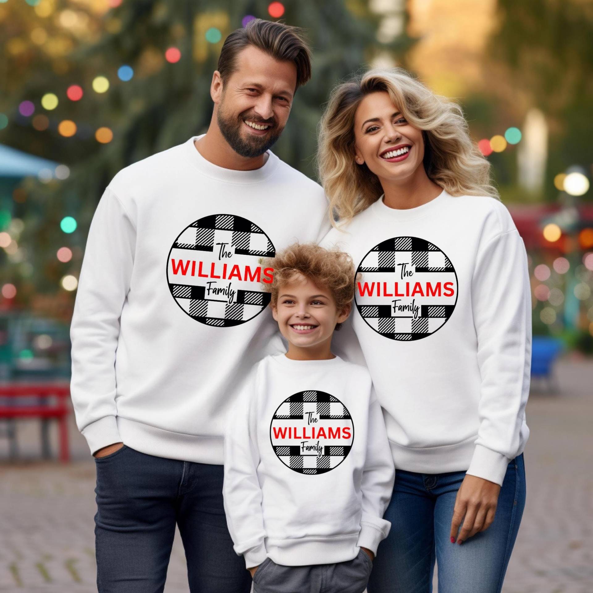 Passende Weihnachtsoutfits Für Die Familie | Familien-Weihnachts-Sweatshirts Mama & Ich Weihnachts-Sweatshirts Papa Xmas Sweatshirts von TinyTotsKids