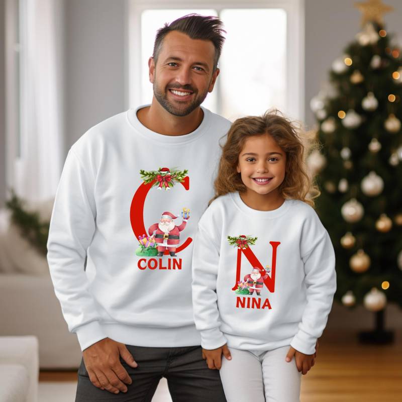 Passende Weihnachtsoutfits Für Die Familie | Familien-Weihnachts-Sweatshirts Mama & Ich Weihnachts-Sweatshirts Papa Xmas Sweatshirts von TinyTotsKids