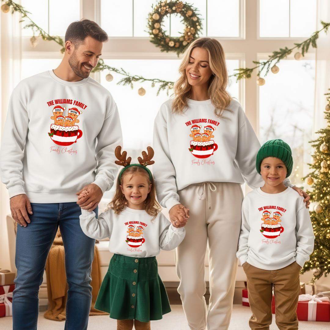 Passende Weihnachtsoutfits Für Die Familie | Familien-Weihnachts-Sweatshirts Mama & Ich Weihnachts-Sweatshirts Papa Xmas Sweatshirts von TinyTotsKids