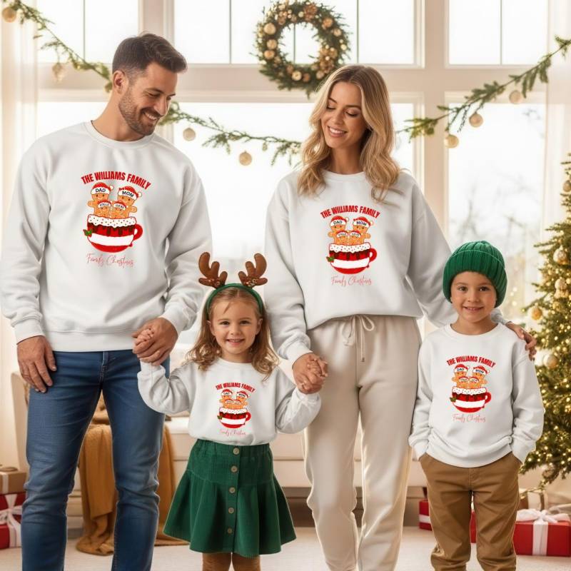 Passende Weihnachtsoutfits Für Die Familie | Familien-Weihnachts-Sweatshirts Mama & Ich Weihnachts-Sweatshirts Papa Xmas Sweatshirts von TinyTotsKids