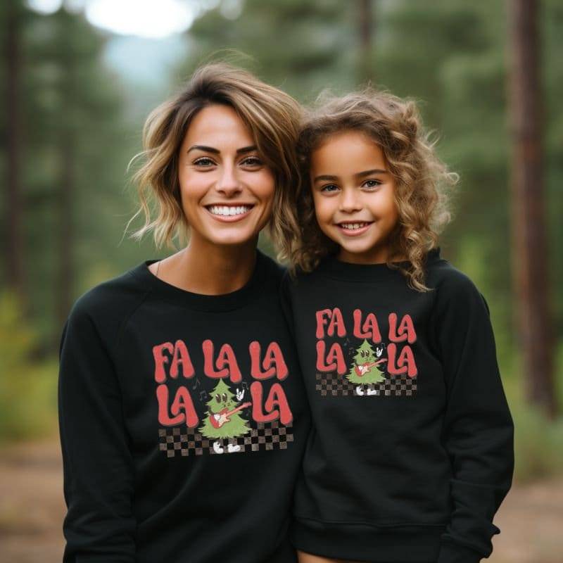 Passendes Familien-Weihnachts-Outfit | Familie Weihnachten Sweatshirts Mommy & Me Daddy & Me Weihnachtspullover von TinyTotsKids