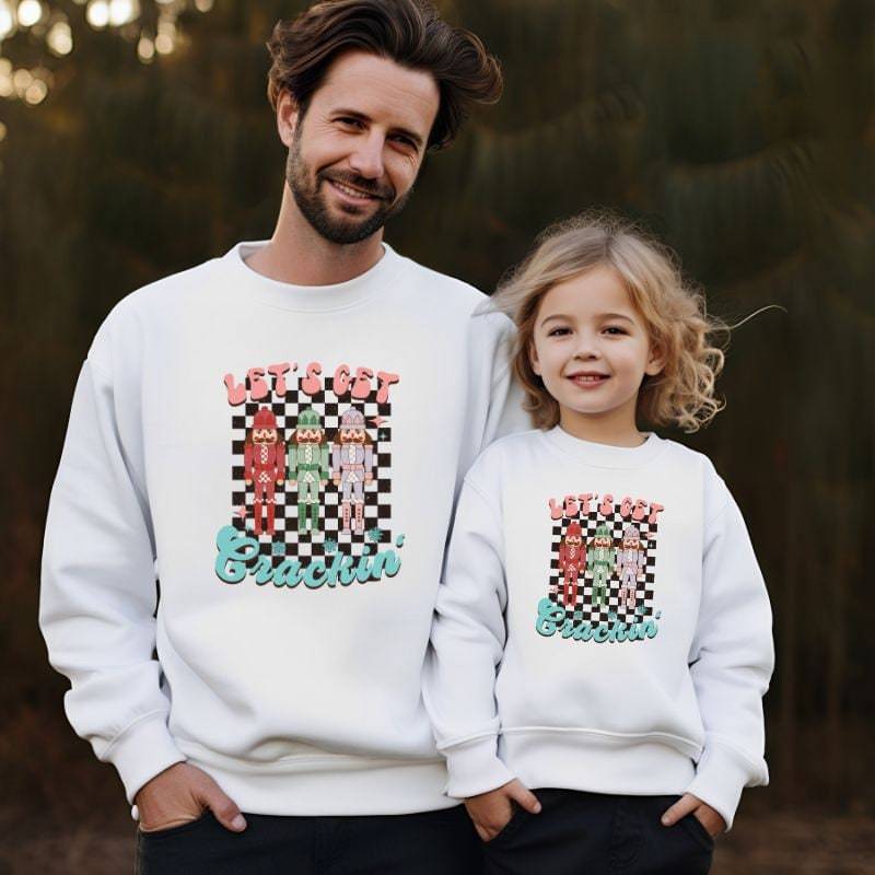 Passendes Familien-Weihnachts-Outfit | Familie Weihnachten Sweatshirts Mommy & Me Daddy & Me Weihnachtspullover von TinyTotsKids