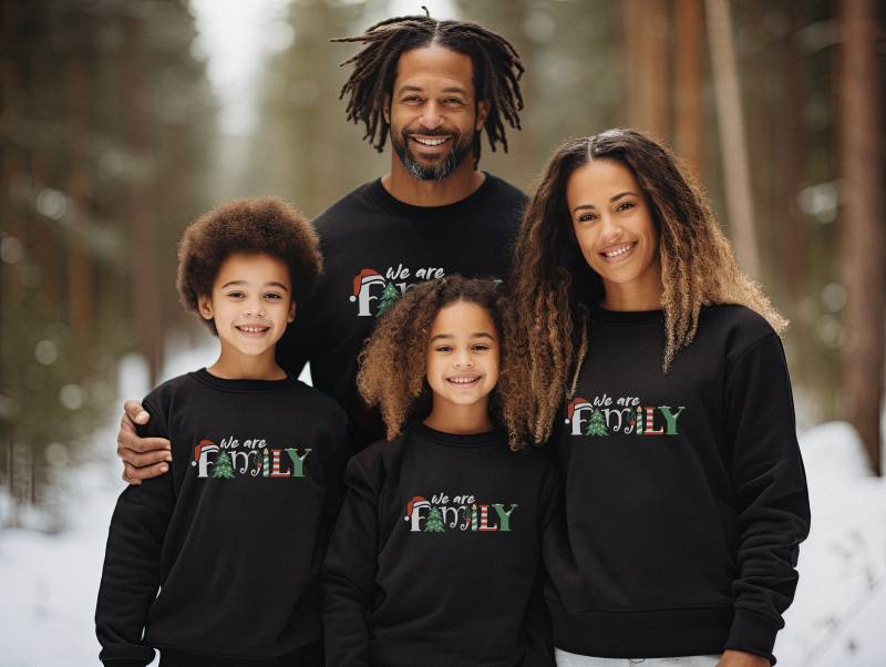 Passendes Familien-Weihnachts-Outfit | Familie Weihnachten Sweatshirts Mommy & Me Daddy & Me Weihnachtspullover von TinyTotsKids