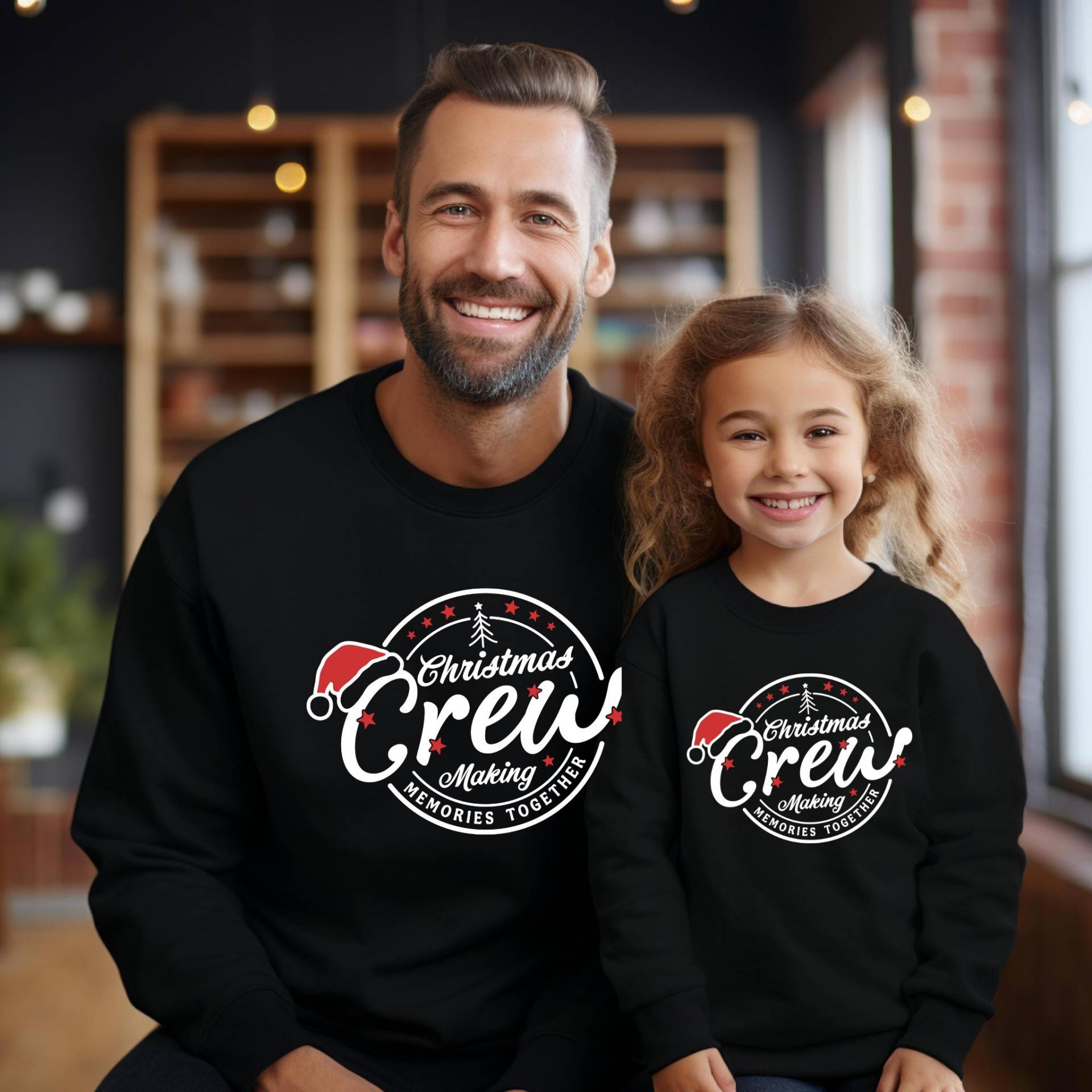 Passendes Familien-Weihnachts-Outfit | Familie Weihnachten Sweatshirts Mommy & Me Daddy & Me Weihnachtspullover von TinyTotsKids