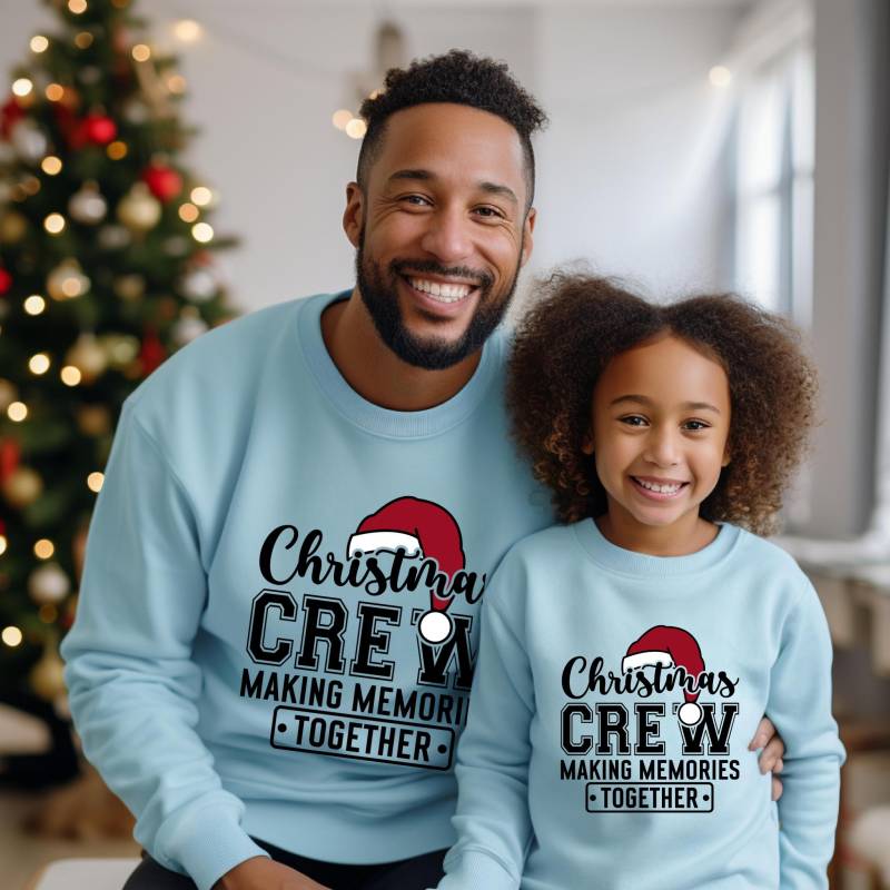 Passendes Familien-Weihnachts-Outfit | Familie Weihnachten Sweatshirts Mommy & Me Daddy & Me Weihnachtspullover von TinyTotsKids