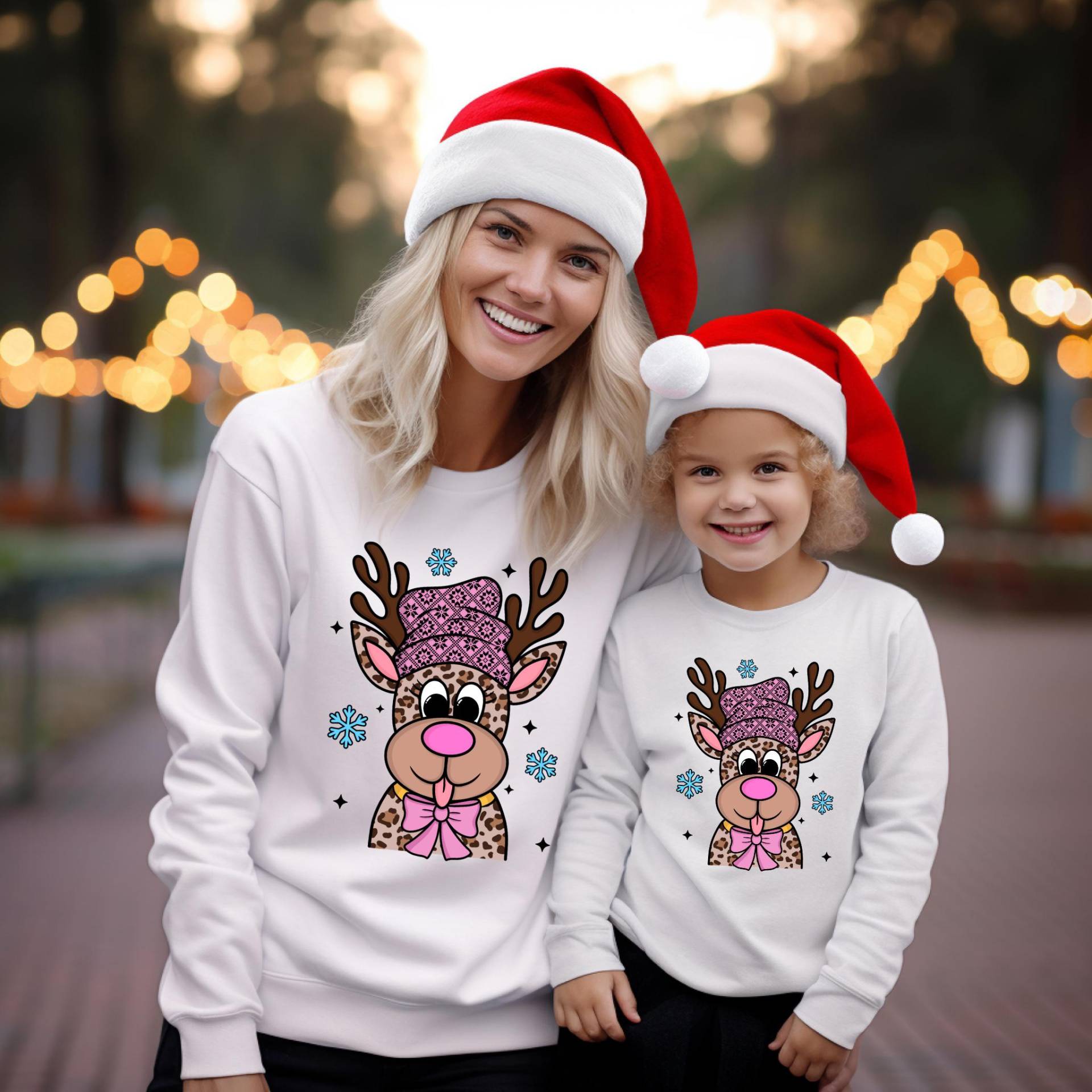 Passendes Familien-Weihnachts-Outfit | Familie Weihnachten Sweatshirts Mommy & Me Daddy & Me Weihnachtspullover von TinyTotsKids