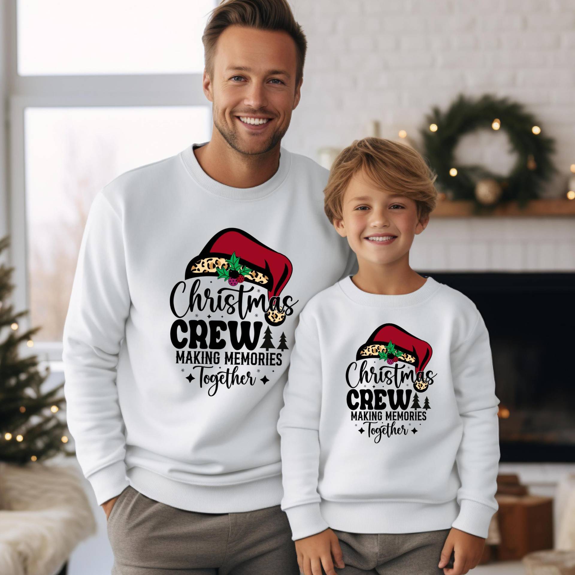 Passendes Familien-Weihnachts-Outfit | Familie Weihnachten Sweatshirts Mommy & Me Daddy & Me Weihnachtspullover von TinyTotsKids