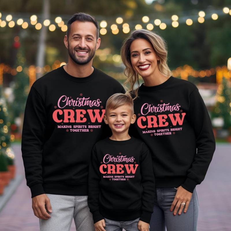 Passendes Familien-Weihnachts-Outfit | Familie Weihnachten Sweatshirts Mommy & Me Daddy & Me Weihnachtspullover von TinyTotsKids