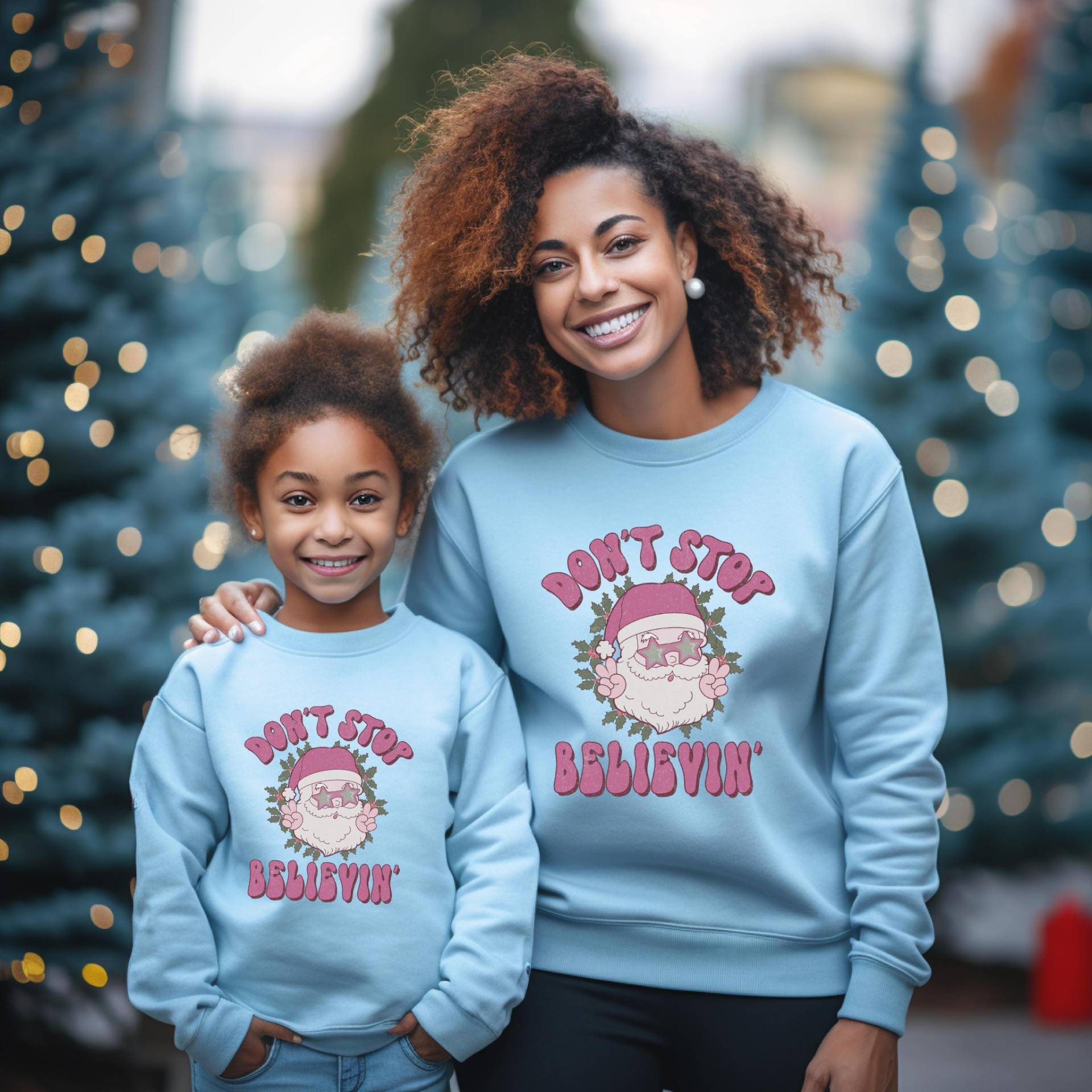Passendes Familien-Weihnachts-Outfit | Familie Weihnachten Sweatshirts Mommy & Me Daddy & Me Weihnachtspullover von TinyTotsKids