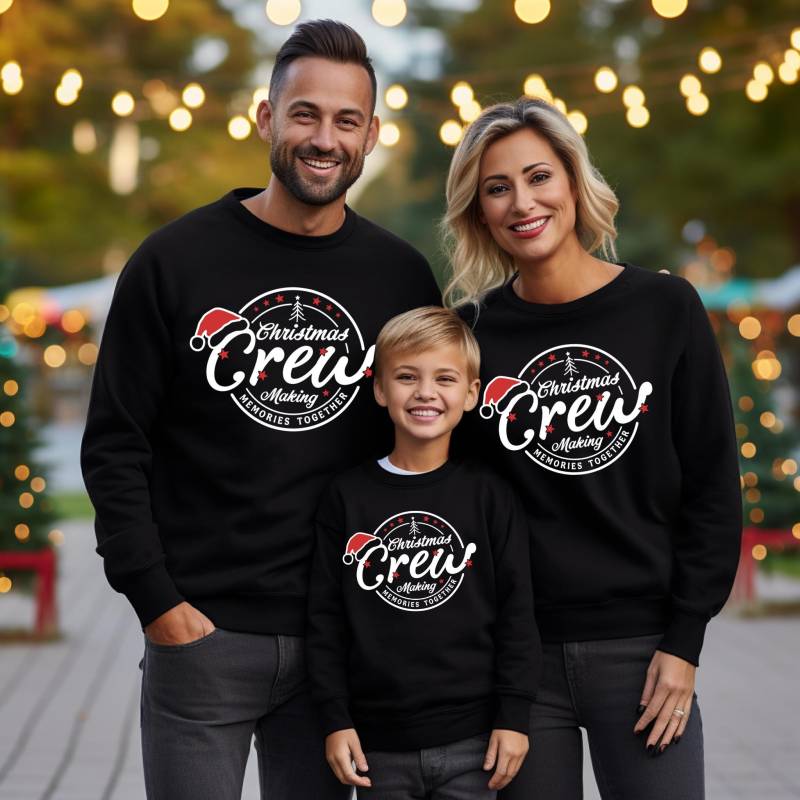 Passendes Familien-Weihnachts-Outfit | Familie Weihnachten Sweatshirts Mommy & Me Daddy & Me Weihnachtspullover von TinyTotsKids