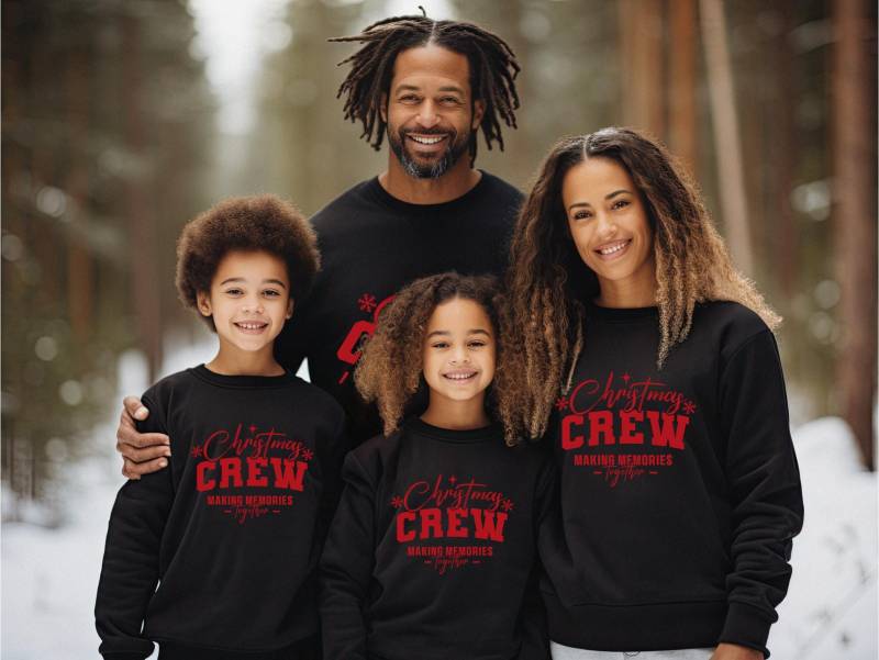 Passendes Familien-Weihnachts-Outfit | Familie Weihnachten Sweatshirts Mommy & Me Daddy & Me Weihnachtspullover von TinyTotsKids