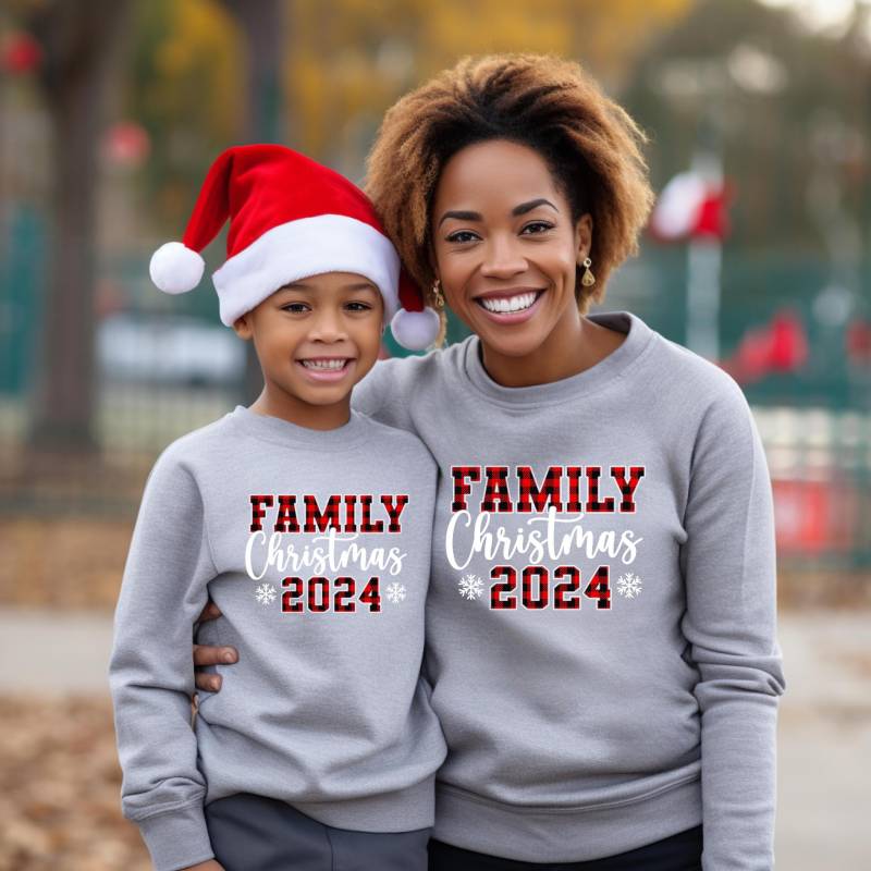 Passendes Familien-Weihnachts-Outfit | Familie Weihnachten Sweatshirts Mommy & Me Daddy & Me Weihnachtspullover von TinyTotsKids