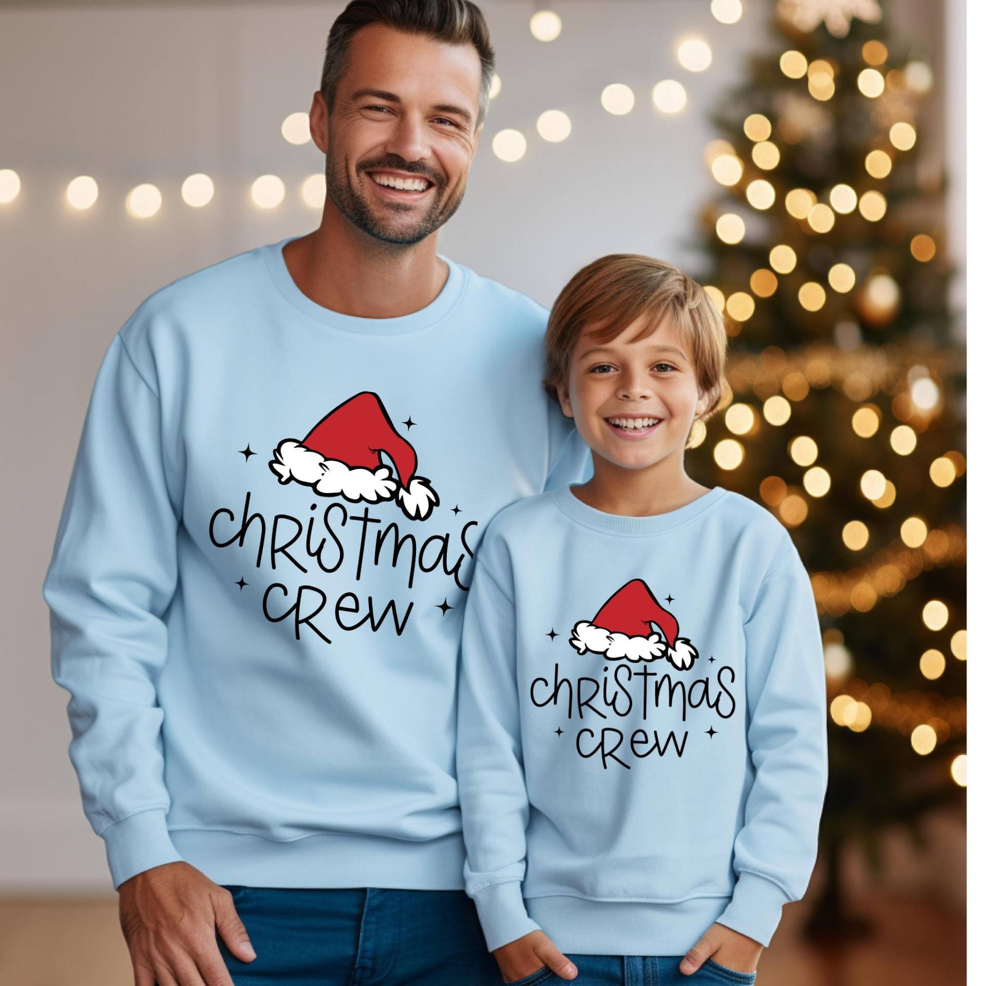 Passendes Familien-Weihnachts-Outfit | Familie Weihnachten Sweatshirts Mommy & Me Daddy & Me Weihnachtspullover von TinyTotsKids
