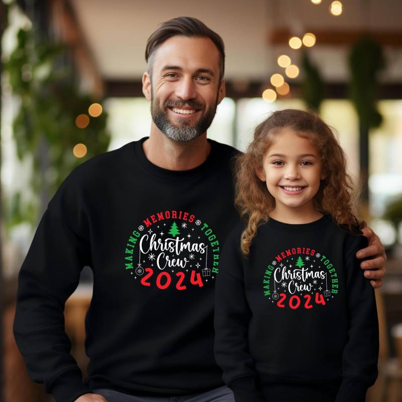 Passendes Familien-Weihnachts-Outfit | Familie Weihnachten Sweatshirts Mommy & Me Daddy & Me Weihnachtspullover von TinyTotsKids